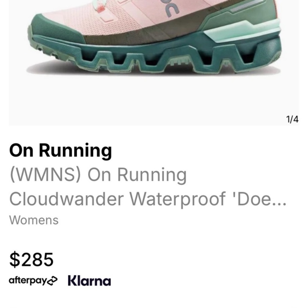 On Running Women's Cloudwander Shoes - Pink and Teal